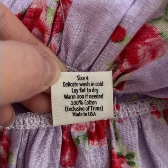 Red Roses Purple Melsa Top - Picture 3 of 3